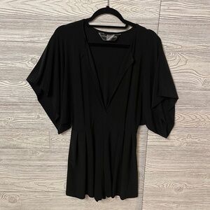 KAMALIKULTURE NORMA KAMALI Women's Black Romper Size Medium
